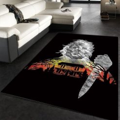 Michael Myers Happy Halloween Area Rug 1