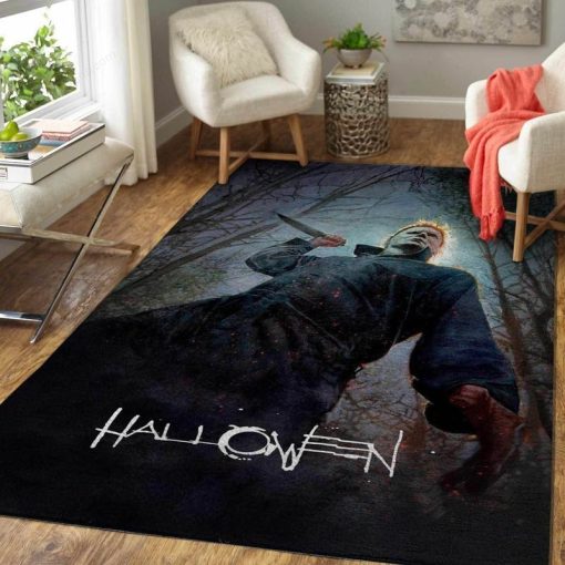 Michael Myers Have a Knife Day Area Rug 1