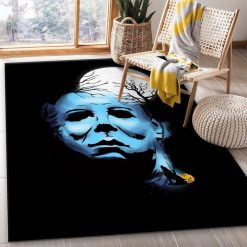 Michael Myers Moon Area Rug 1
