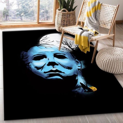 Michael Myers Moon Area Rug 1
