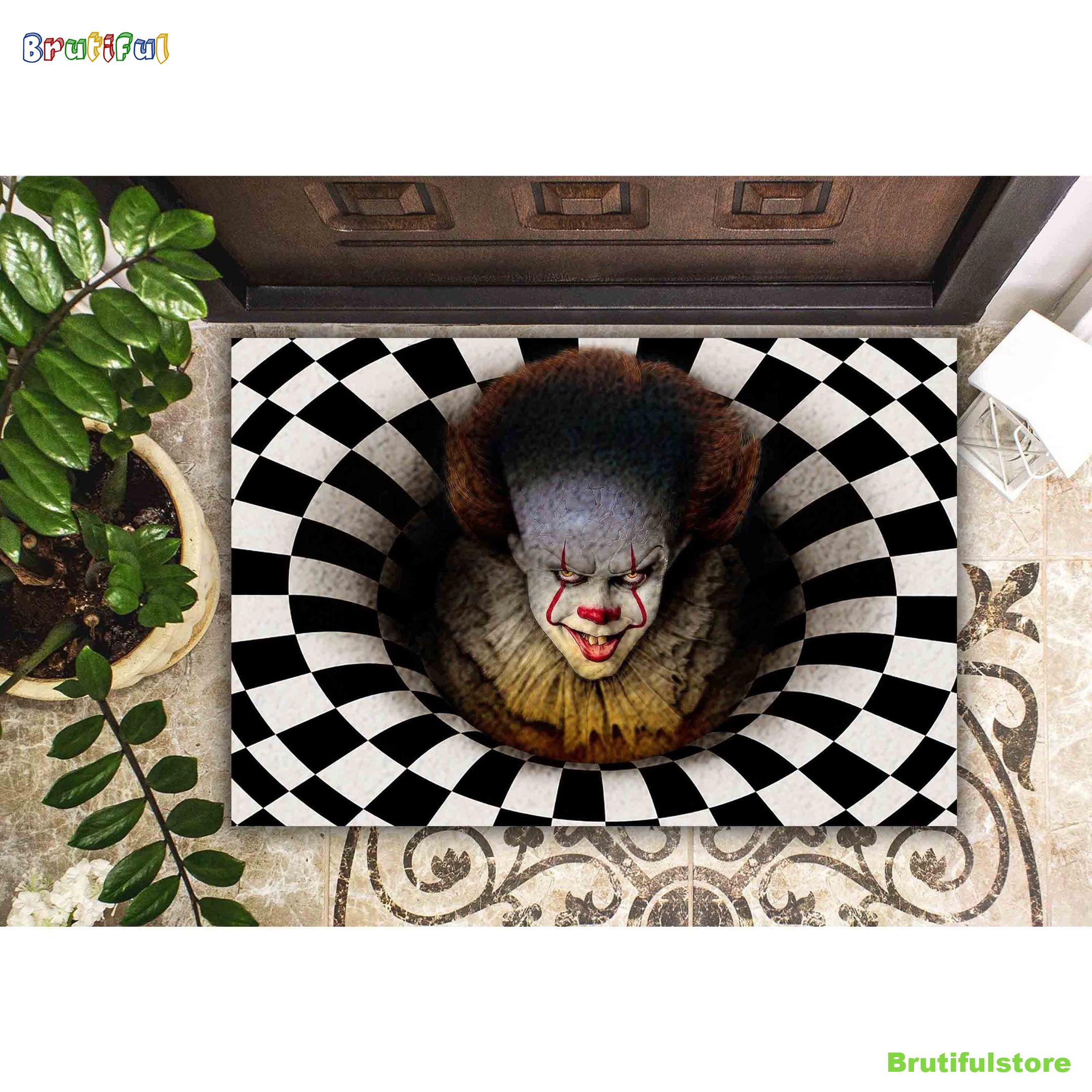 Pennywise IT Horror Movie Halloween All Over Print 3D Doormat