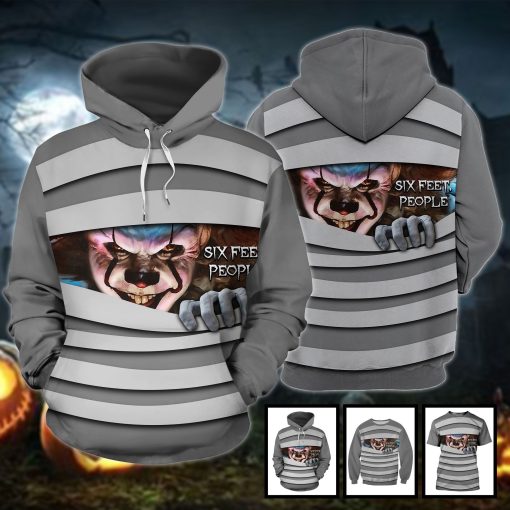 Pennywise IT Six Feet People Horror Movie Halloween All Over Print 3D Shirt