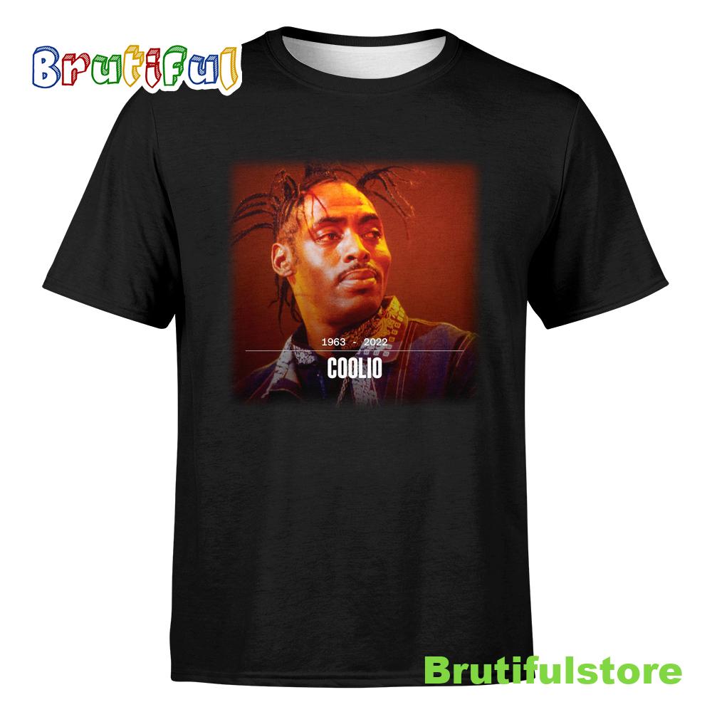Rest In Peace Coolio 1963 2022 Gangsta Paradise Artis Black T shirt