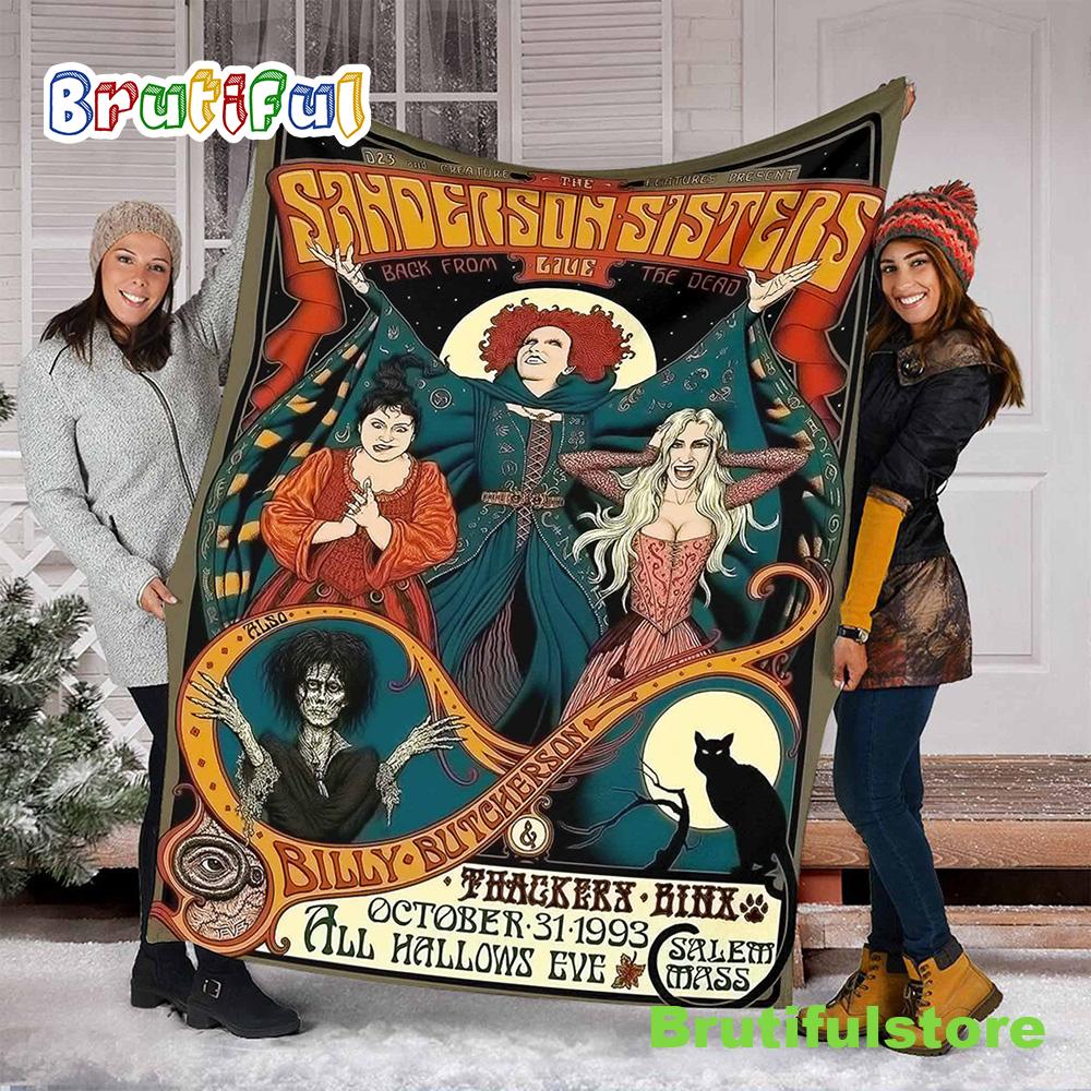Sanderson Sisters Halloween Hocus Pocus Blanket Gift