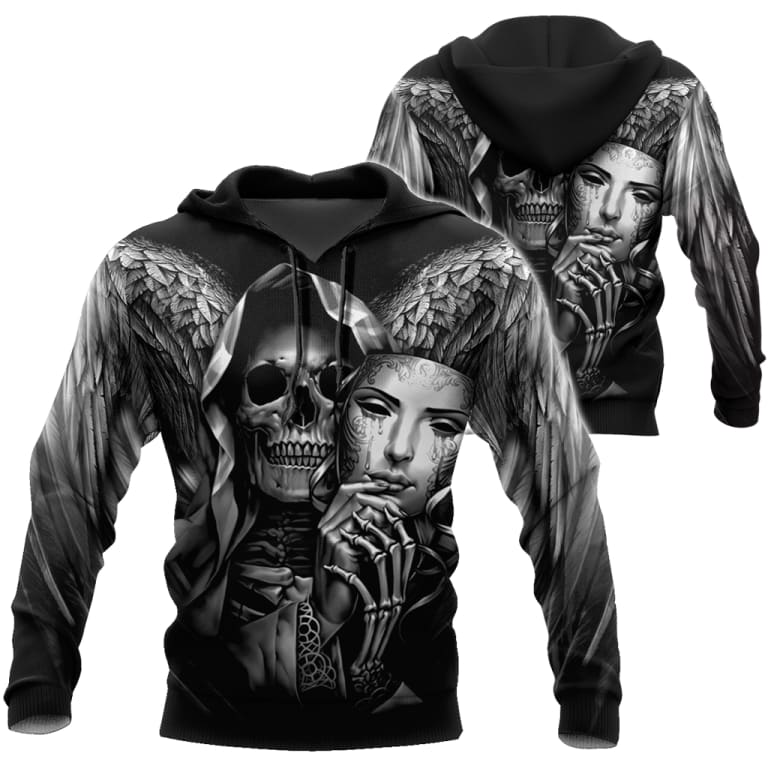 Skull Tattoo Black 3D All Over Print Shirt