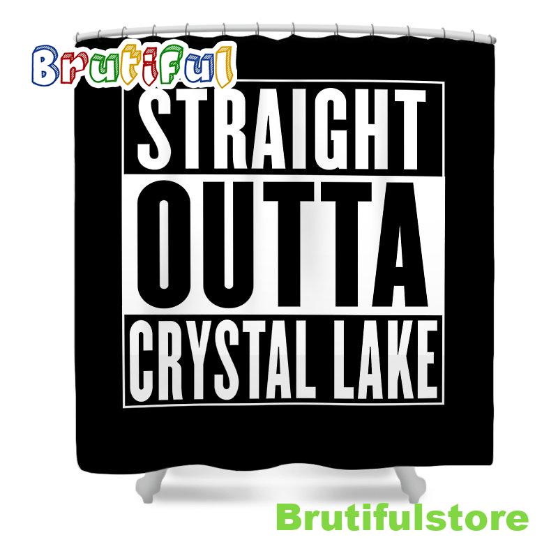 Straight Outta Crystal Lake Friday 13th Shower Curtain