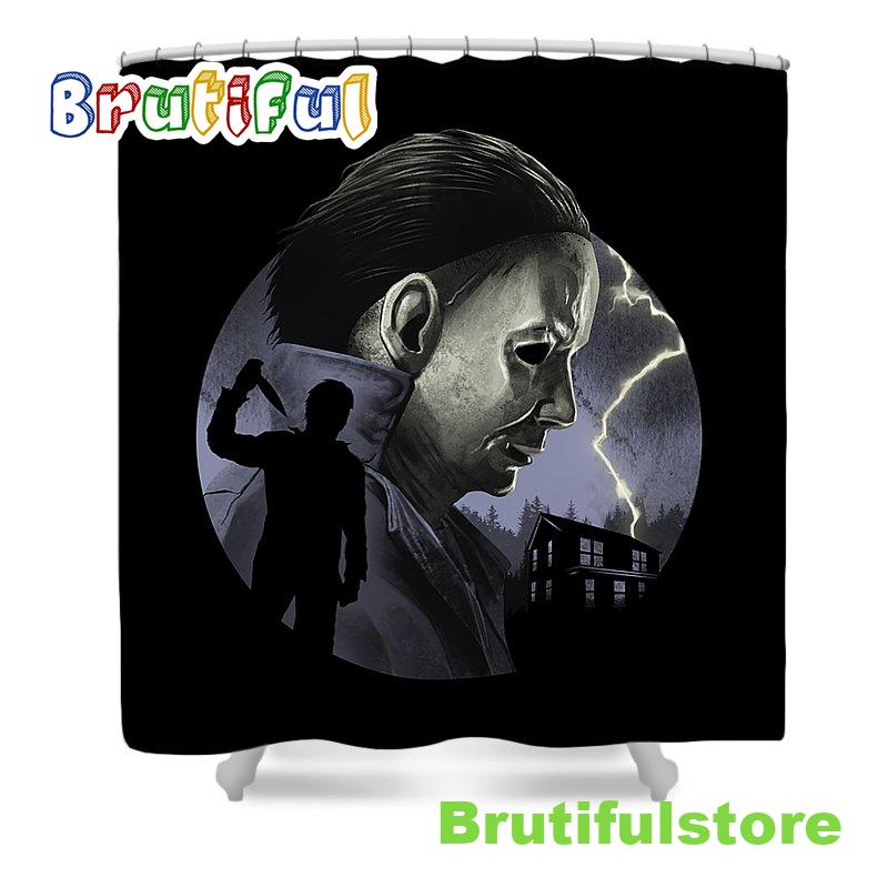 The Shaped Friday 13th Shower Curtain