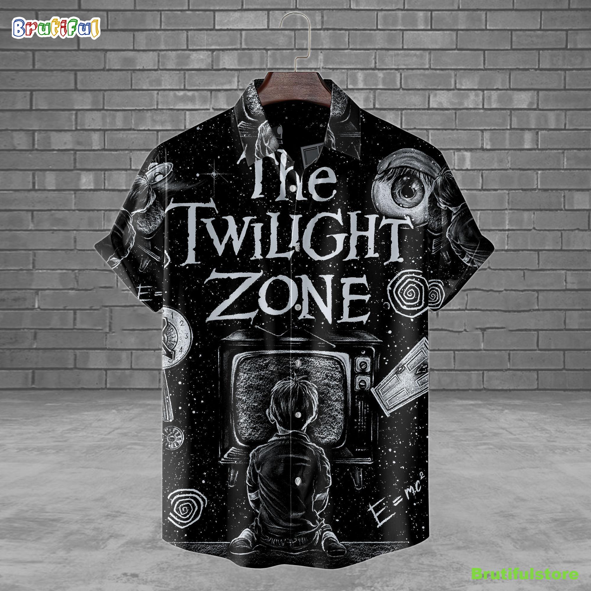 The Twilight Zone A Boy Watching Tv Horror Movie Halloween All Over Print 3D Hawaiian Shirt