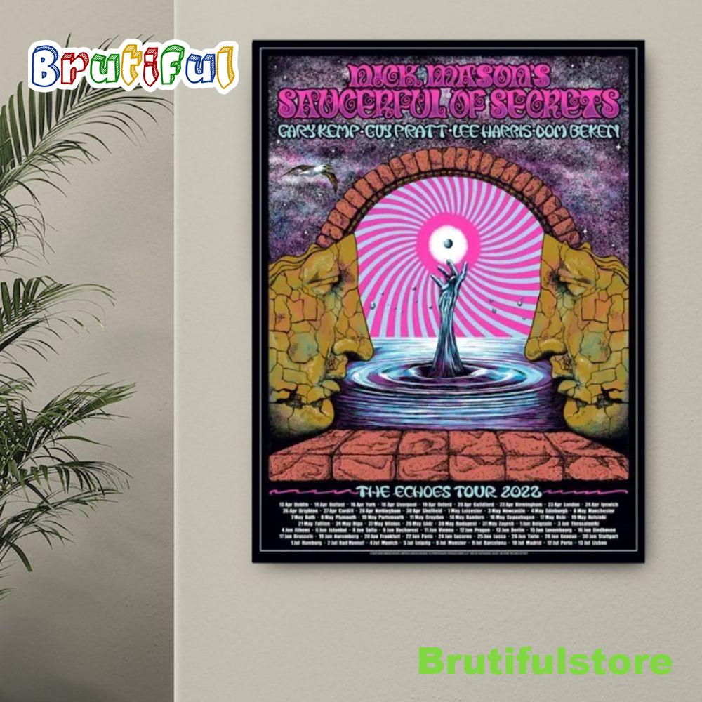 The Echoes Tour 2022 – Nick Mason Saucerful Of Secrets Announces North American Canvas Poster 