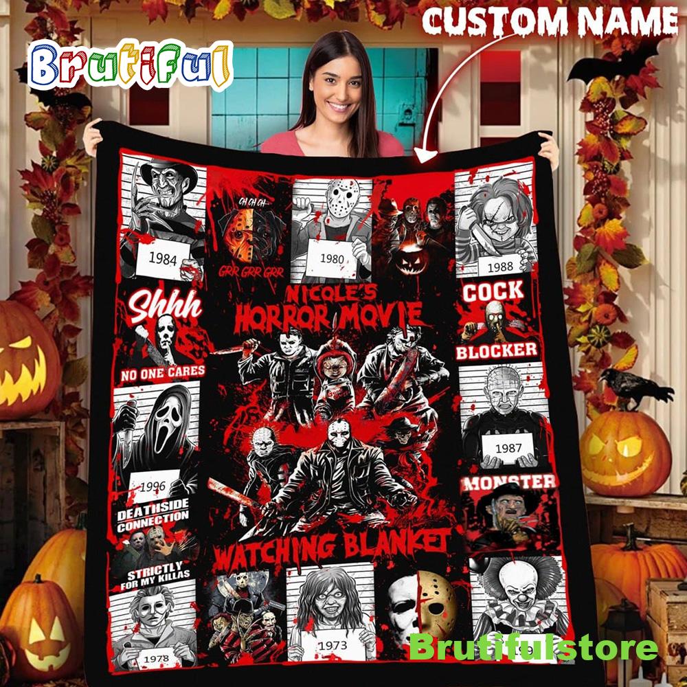 This Is My Horror Movie Watching Halloween Killer Michael Myers Blanket