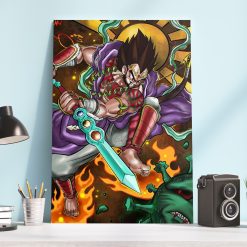 Vegeta And Susanoo no Mikoto Potara Earrings Fusion Wallpaper Poster Canvas