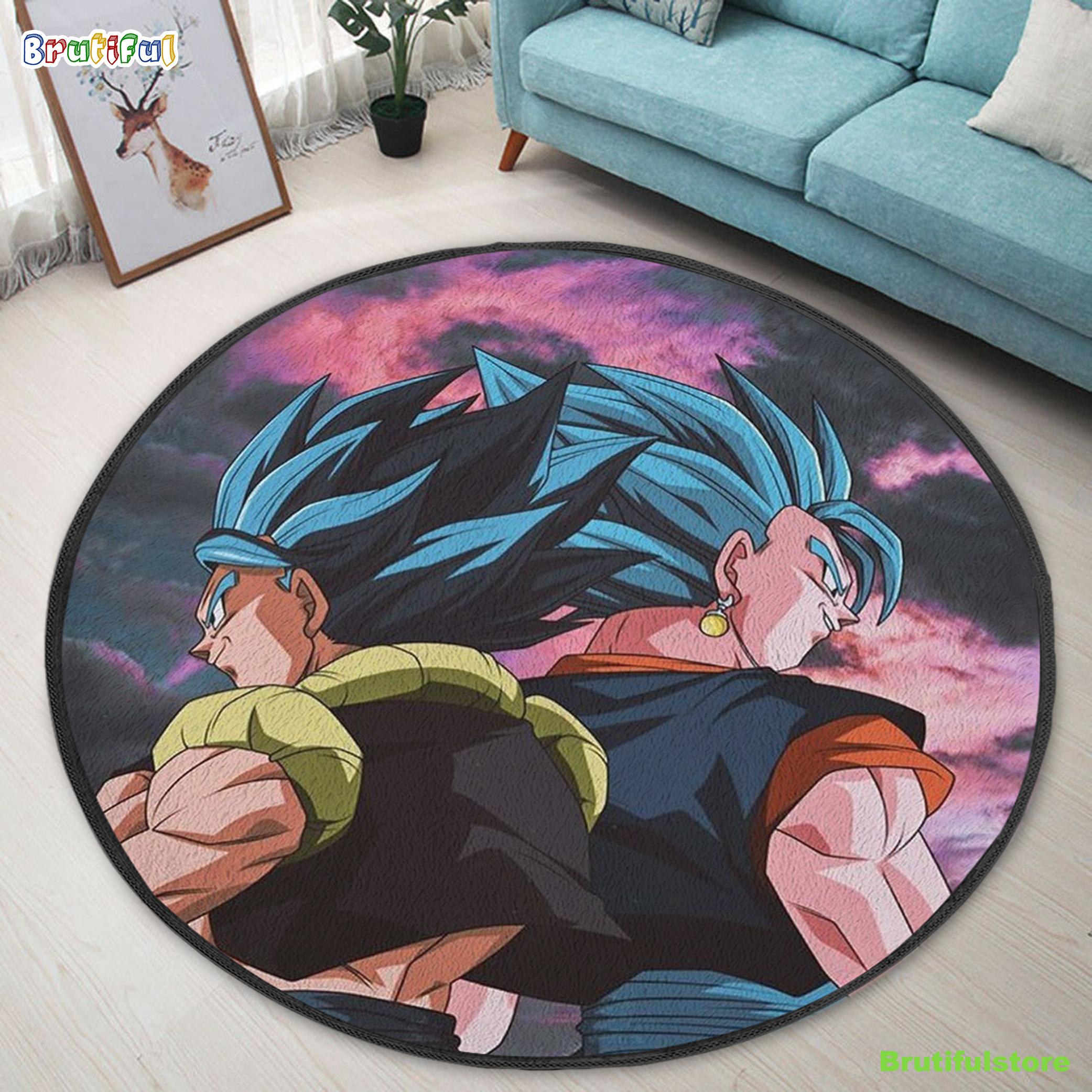 Vegito Blue and Gogeta Blue Rug Carpet