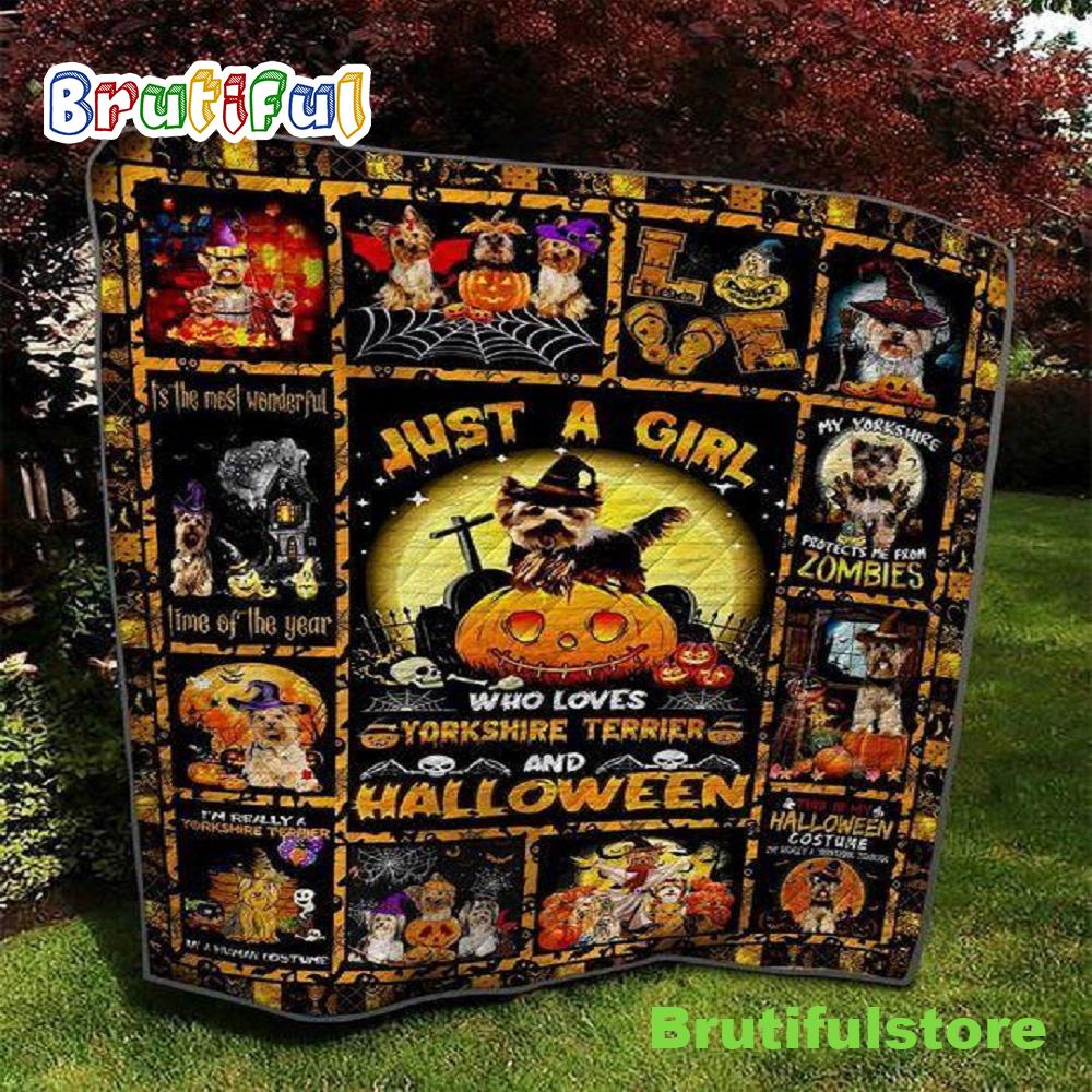 Yorkshire Halloween Sherpa Blanket Blanket Halloween Adult Throw Halloween Throw