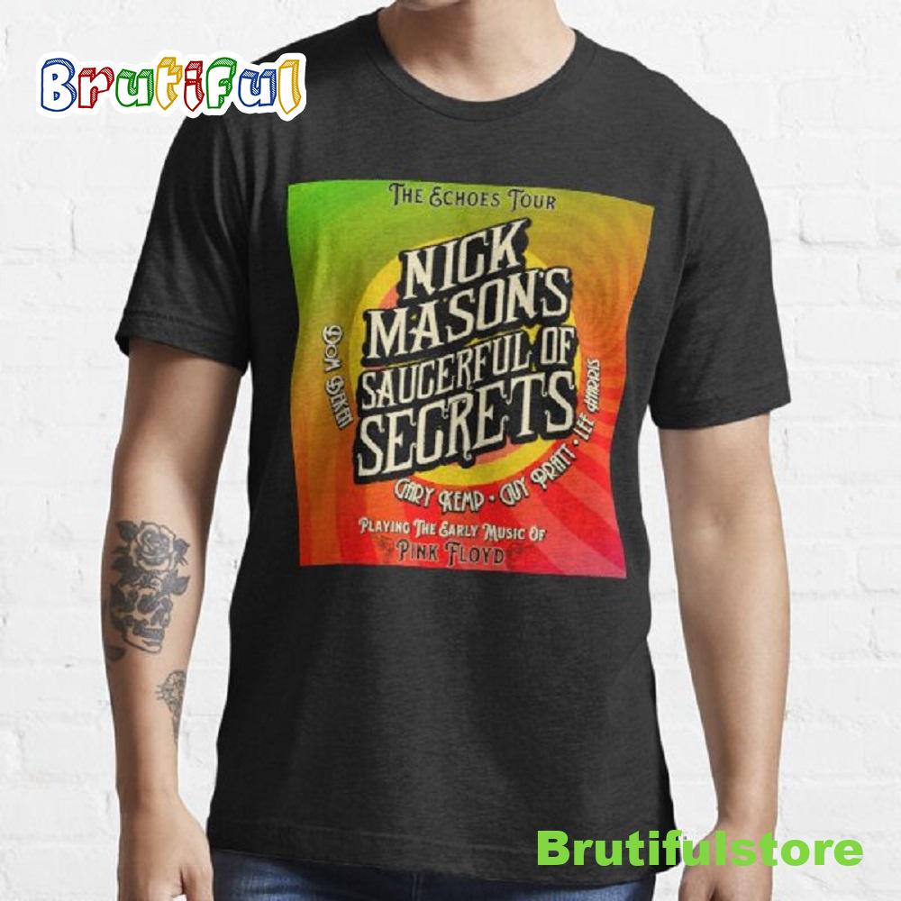 Nick Mason Echoes Tour 2022 Dubois Lithograph Dates T-shirt