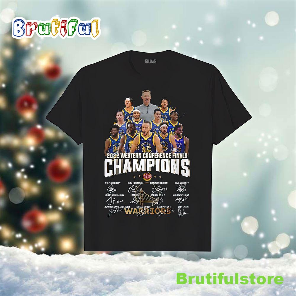 2022 Western Conference Champions Warriors Sign T shirt