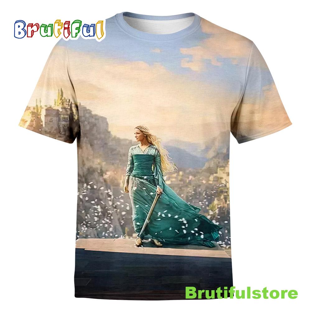 LOTR The Rings Of Power Poster Galadriel All Over Print Shirt