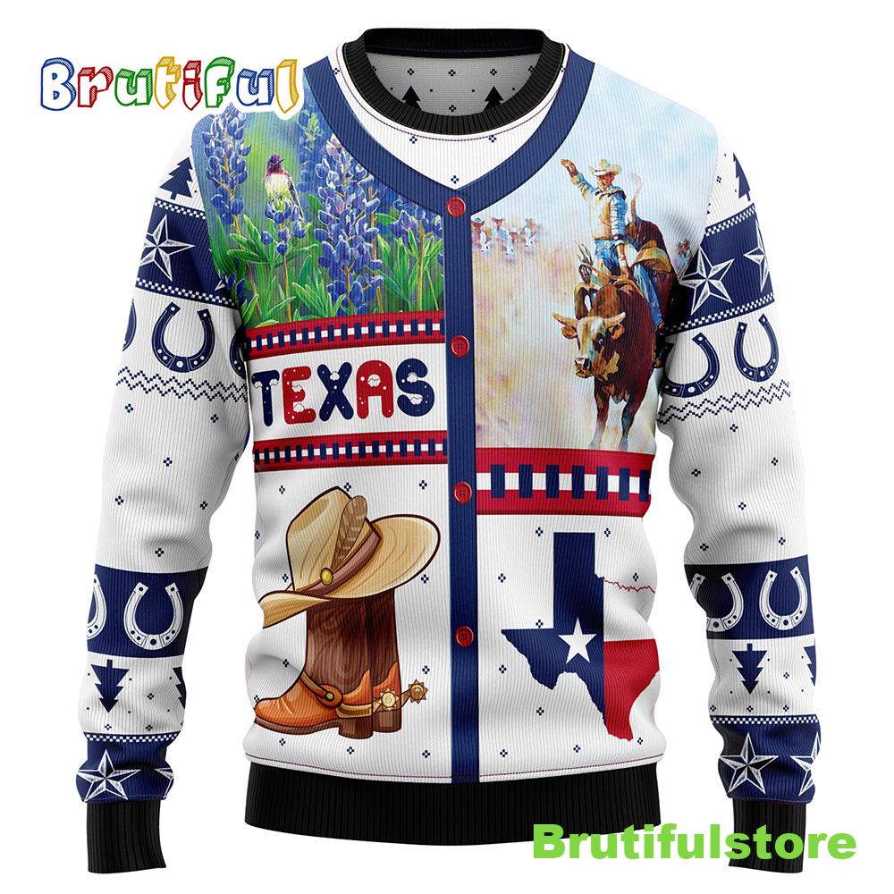 Awesome Texas Ugly Christmas Sweater - Christmas Outfits Gift