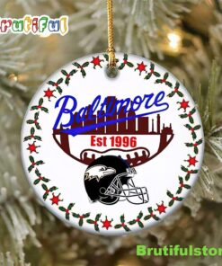 Baltimore Ravens Football Hallmarks Personalized NFL Ornaments 2022 1