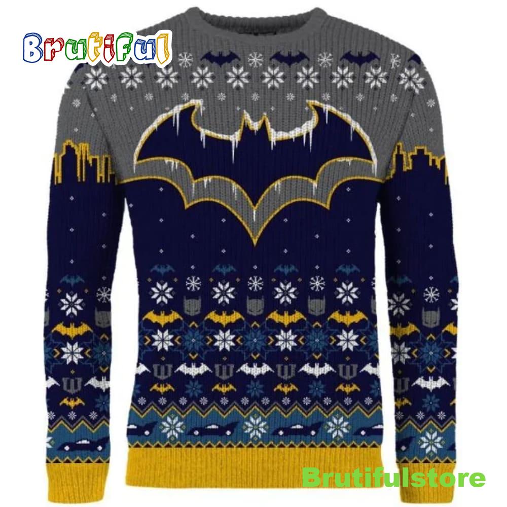 Batman Frosty Festivities Ugly Christmas Sweater