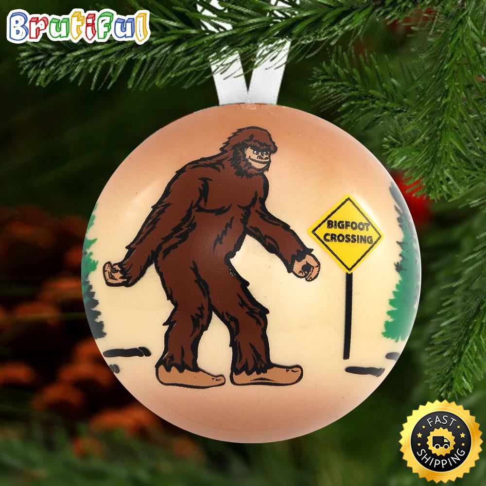 Bigfoot Crossing Christmas Holiday 2022 Bigfoot Yard Ornament