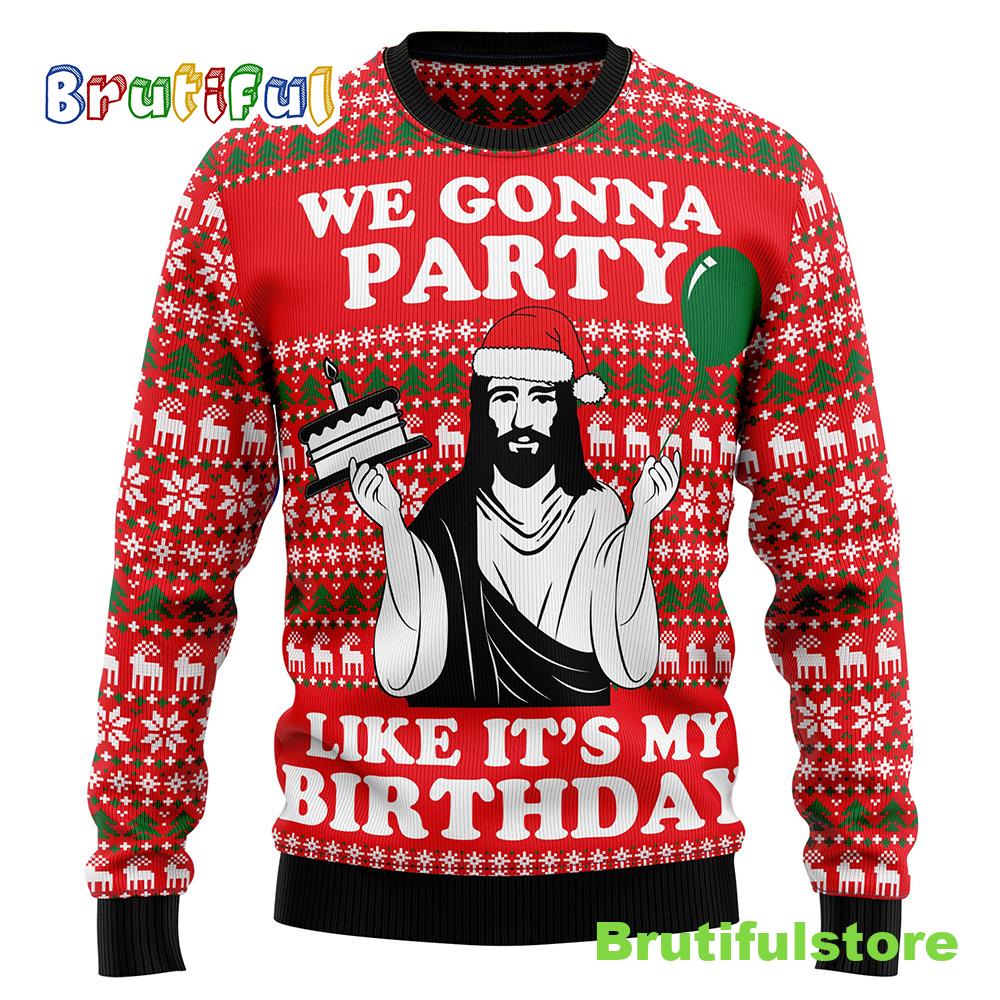 Christian Party Ugly Christmas Sweater - Christmas Crewneck Sweater