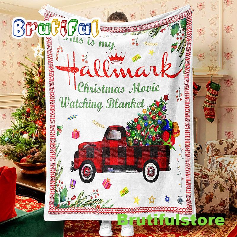 Christmas Blanket Christmas Tree Lights