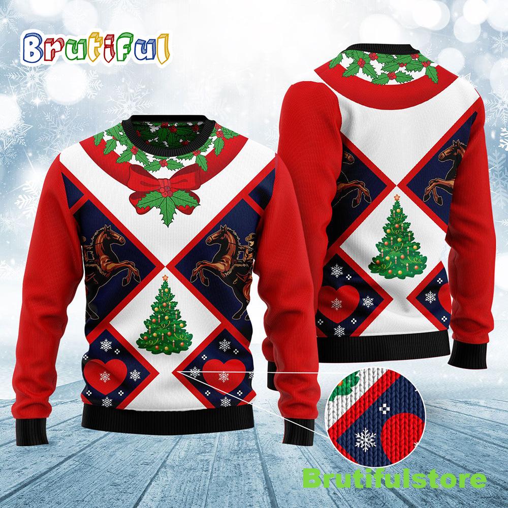 Cowboy Ugly Christmas Sweater Sweater Christmas Unisex