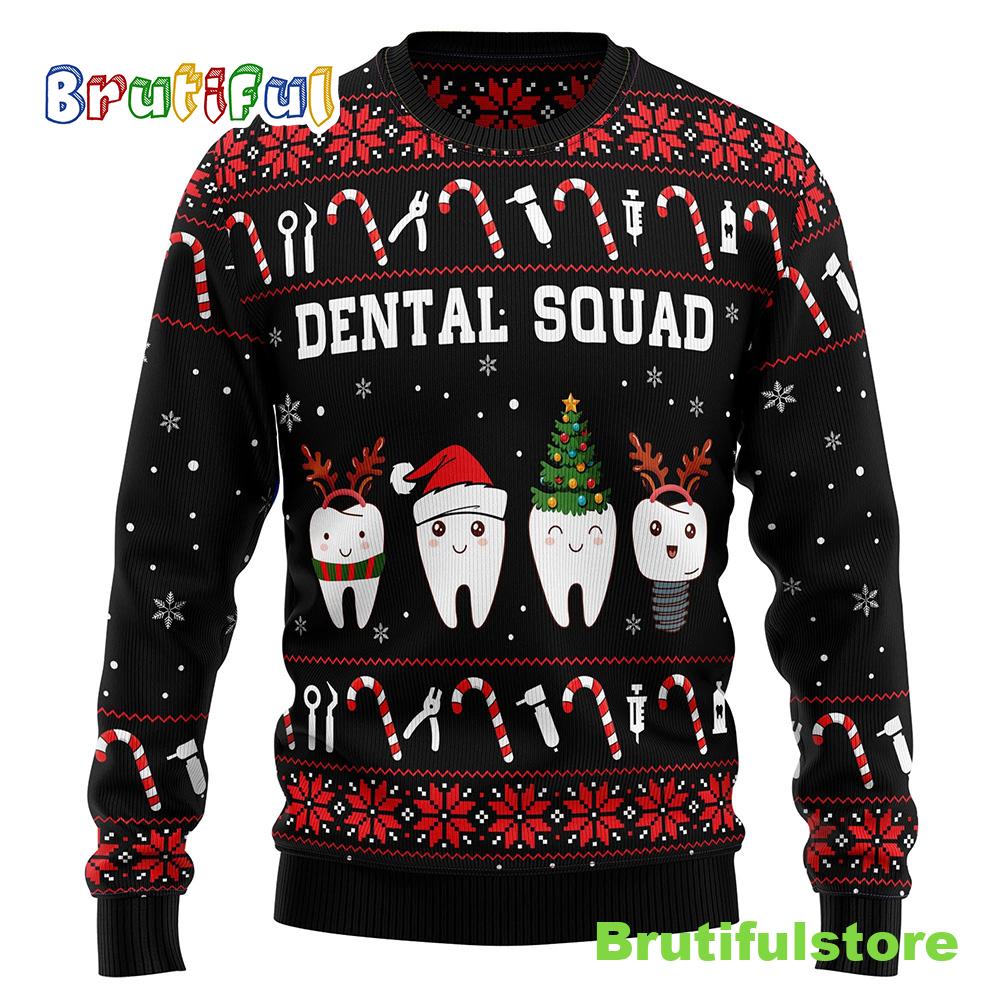 Dental Squad Ugly Christmas Sweater Christmas Outfits Gift