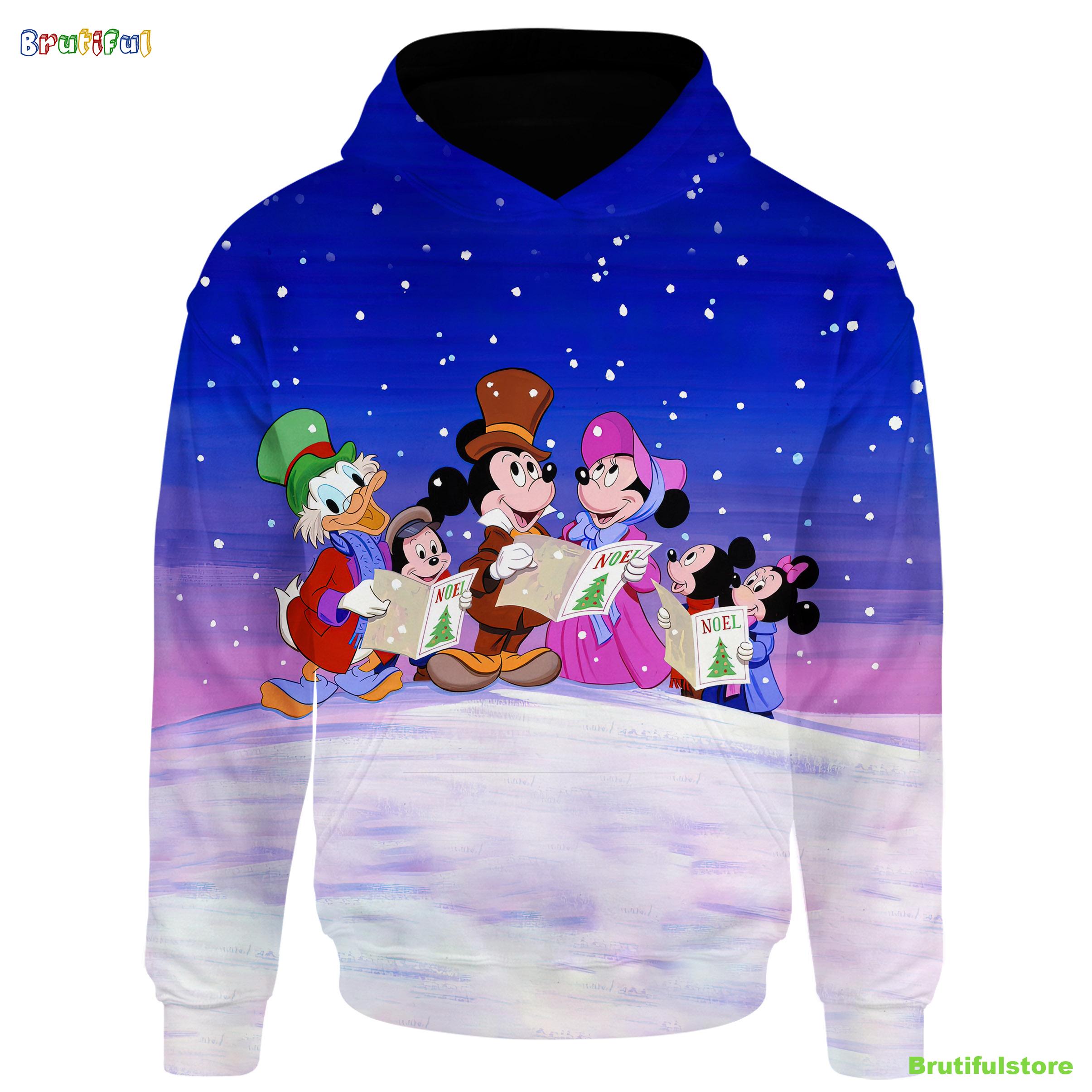 Disney Mickey Mouse s Christmas Carol Shirt All Over Print