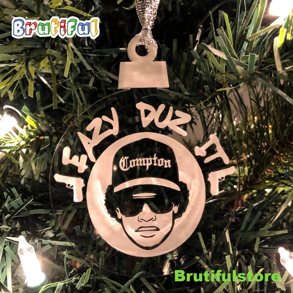 Eazy E Rapper 90s Hiphop Christmas Ornament