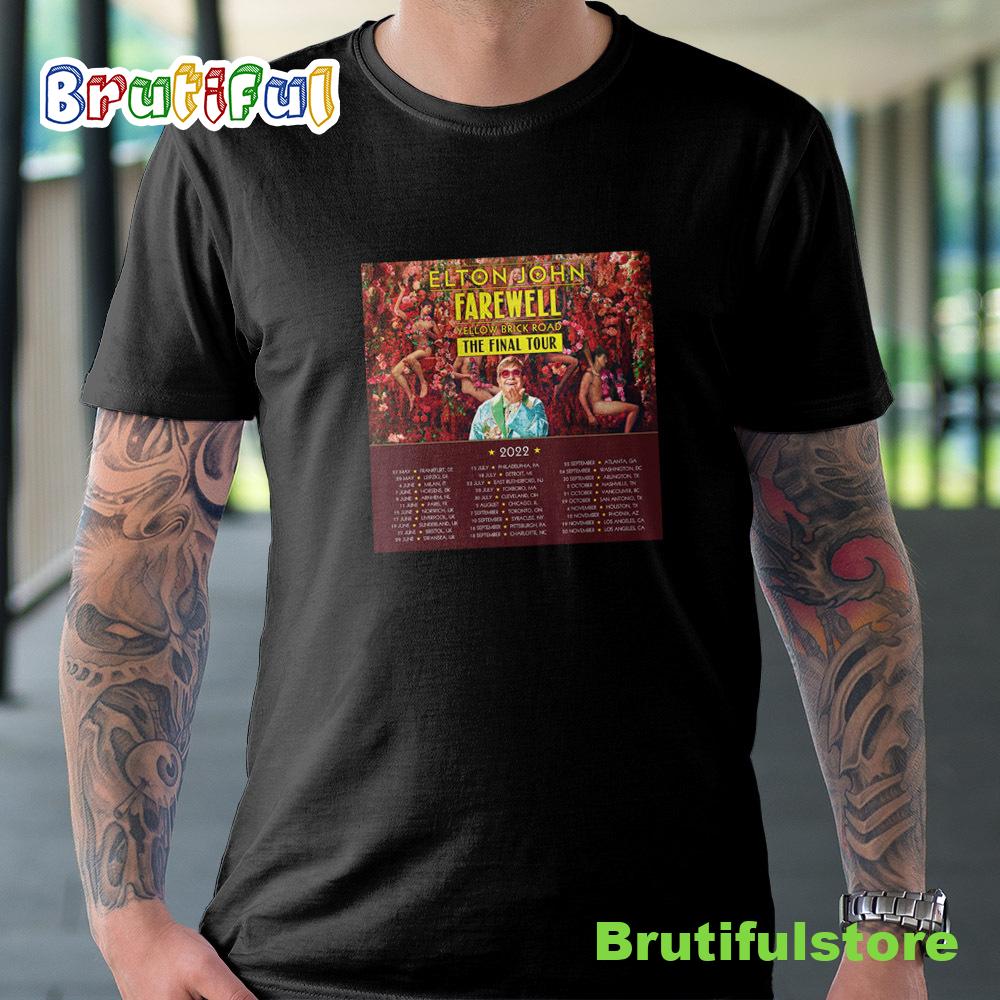Elton John The Final Tour 2022 Farewell Yellow Brick Road Unisex Tshirt
