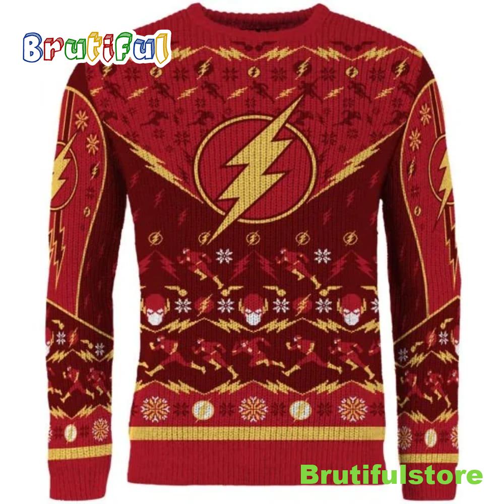 Flash Little Runner Boy Christmas Sweater