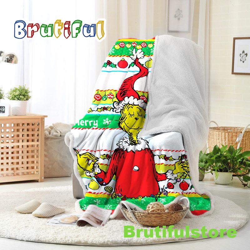 Grinch Design The Grinch Blanket With Striped
