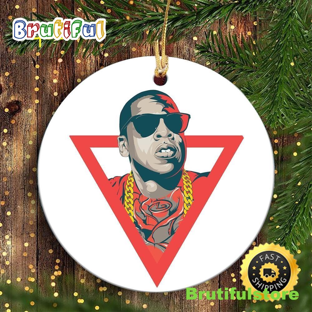 Jay z Merry Christmas Ornament For A Hip Hop Dance