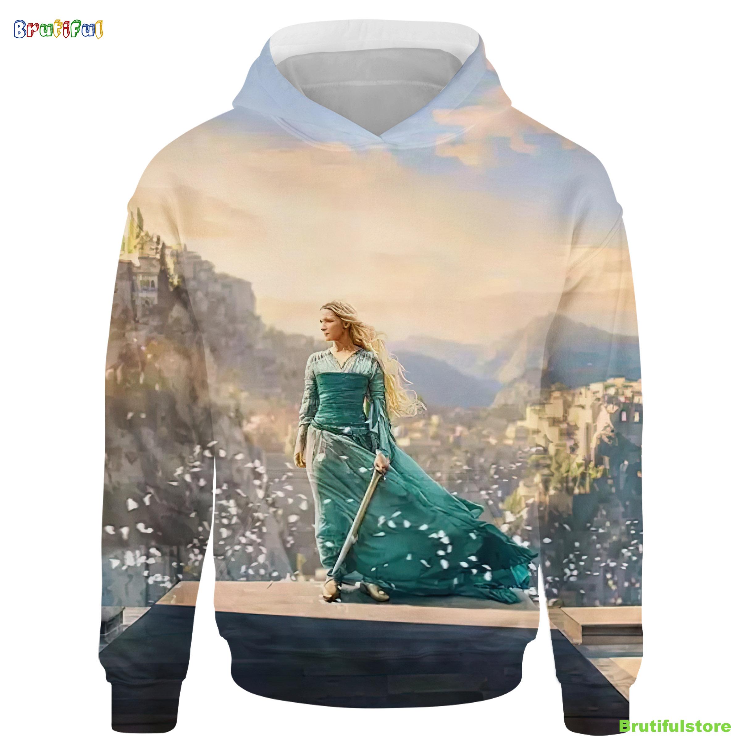 LOTR The Rings Of Power Poster Galadriel All Over Print Shirt