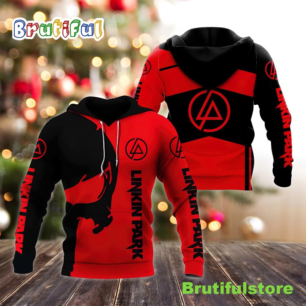 Linkin Park 2022 Red Black Christmas 3d All Over Printed Shirt