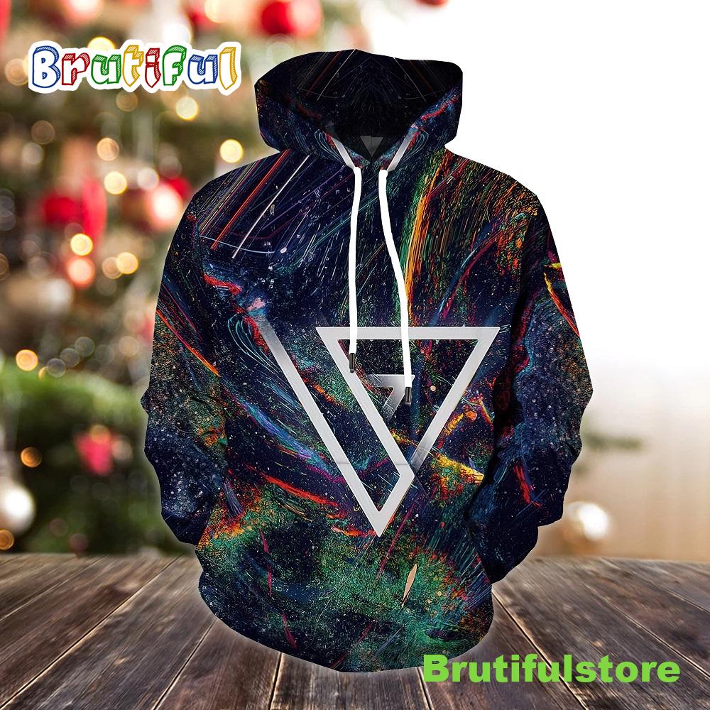Linkin Park Logo Colorful Christmas 3D All Over Printed Shirt