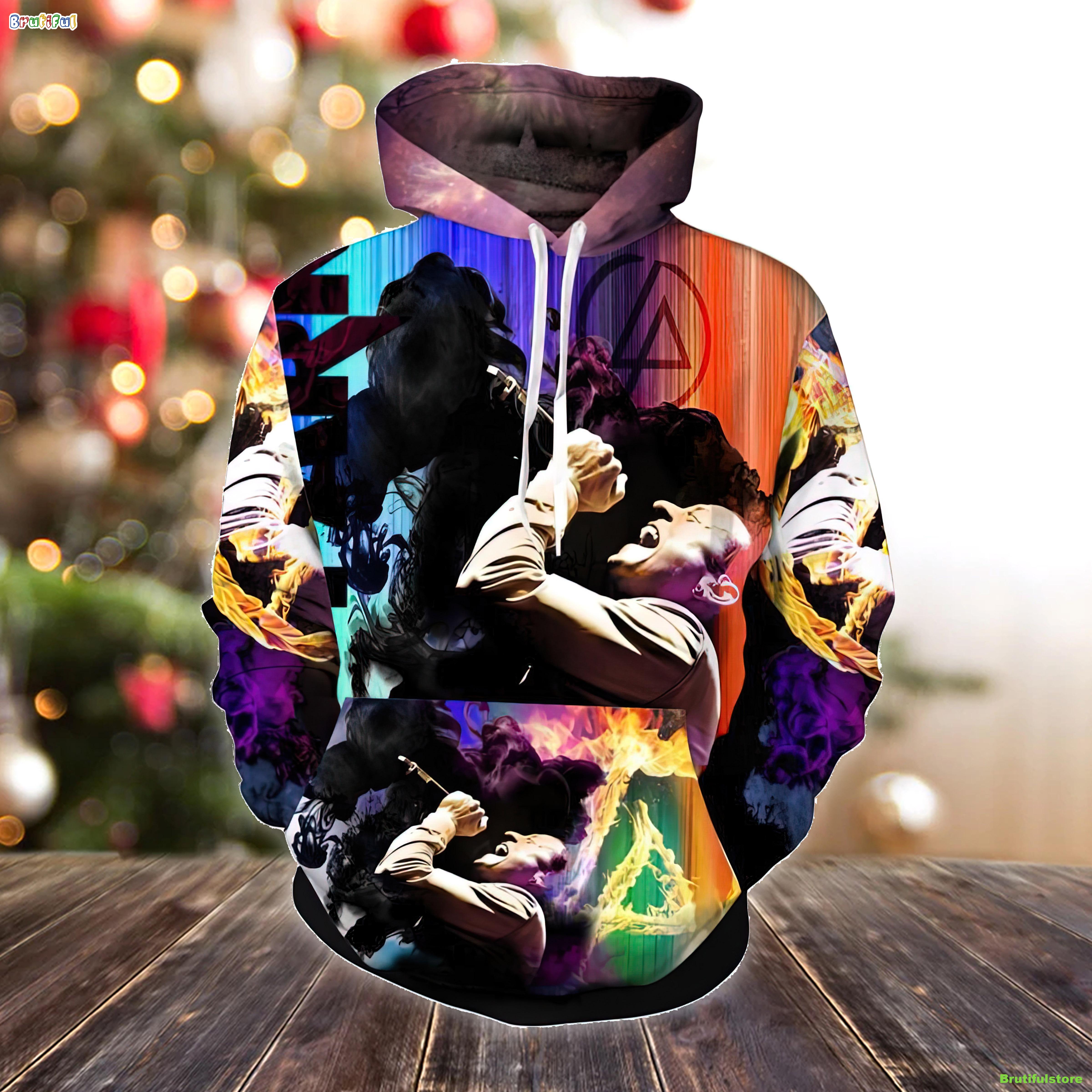 Linkin Park Bennington Christmas 3D All Over Printed Shirt