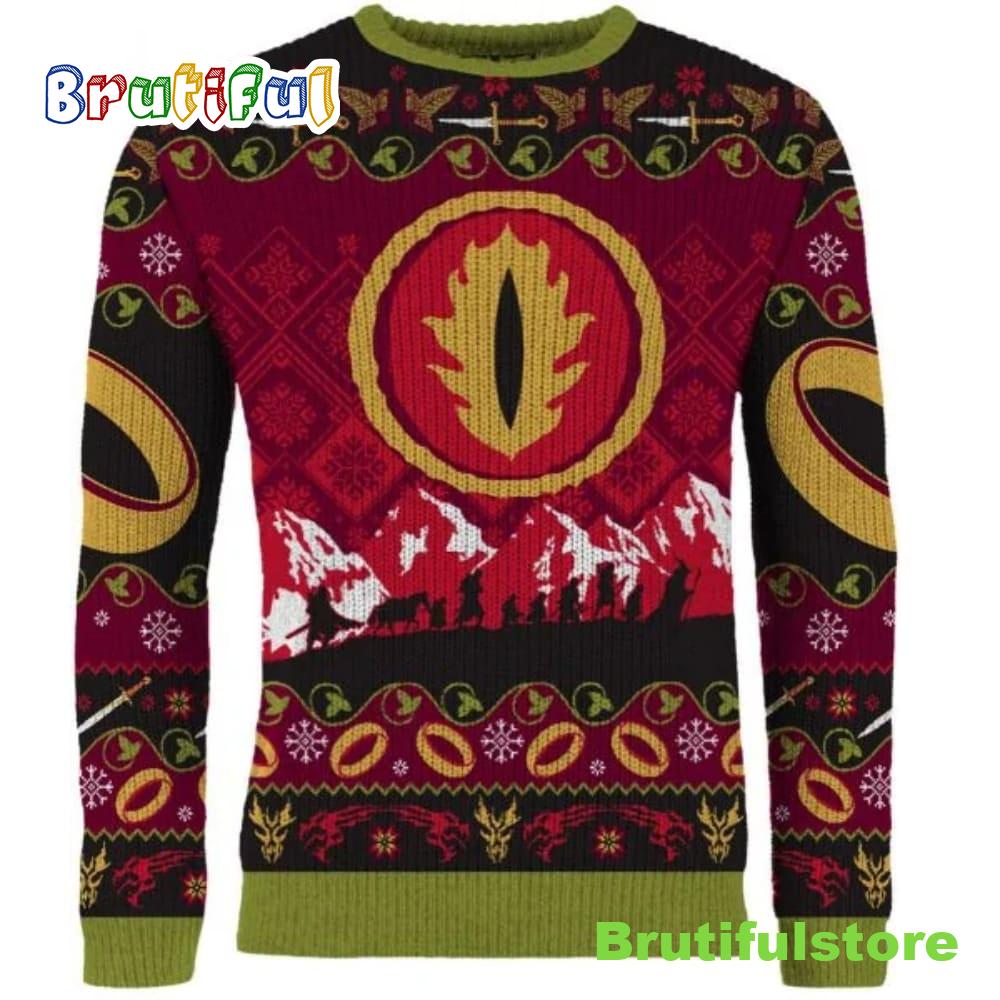 Lord of The Rings One Gold Ring Christmas Sweater