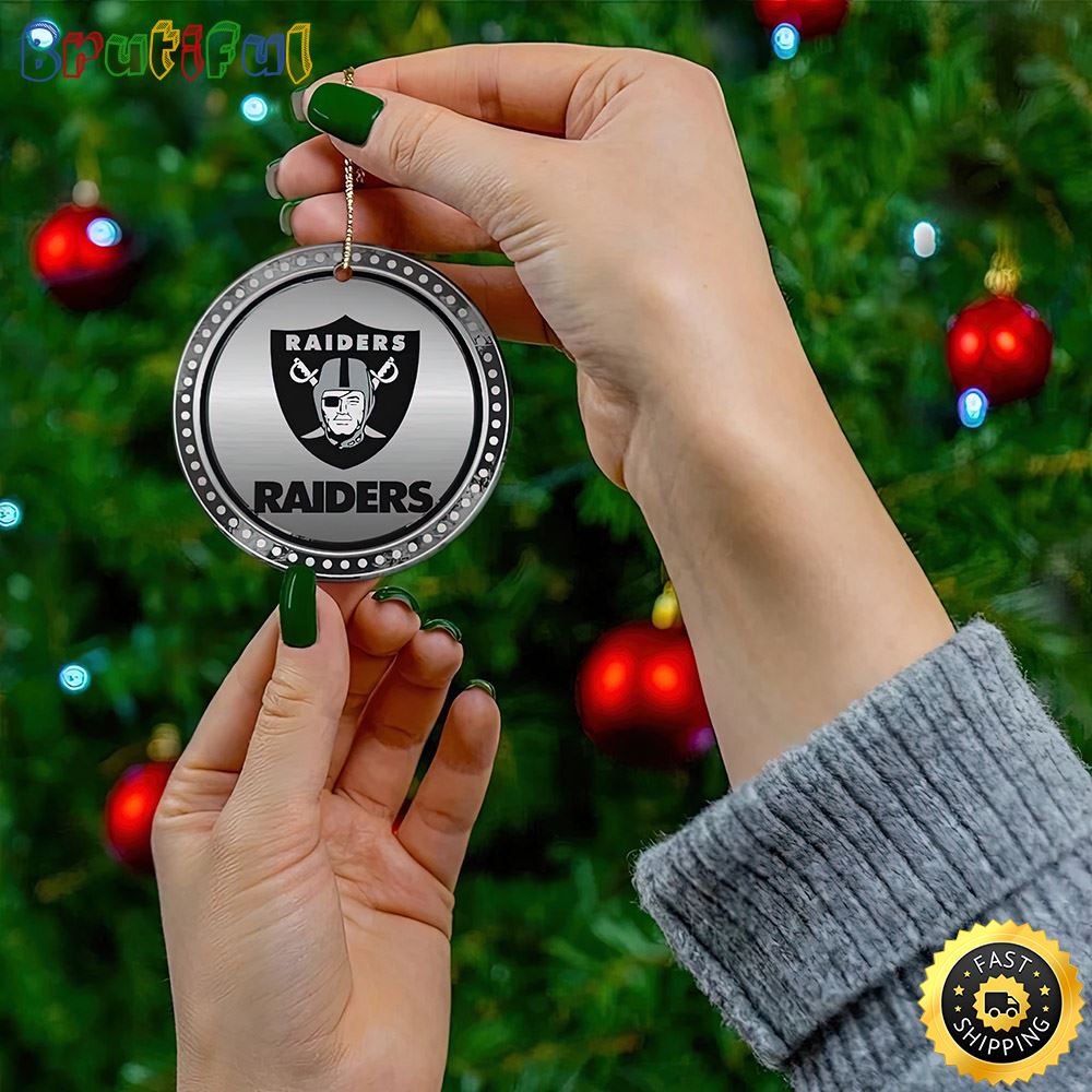 Oakland Raiders Christmas 2022 NFL Gnome Ornaments