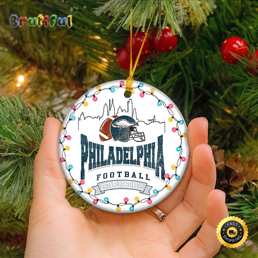 Philadelphia Football Chritmas Philadelphia Hallmark NFL Ornaments 2022