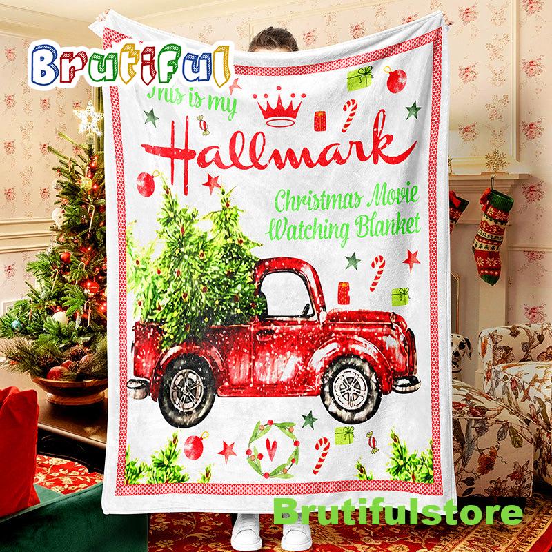 Red Truck Christmas Tree Hallmark Christmas Blanket Hallmark Blanket