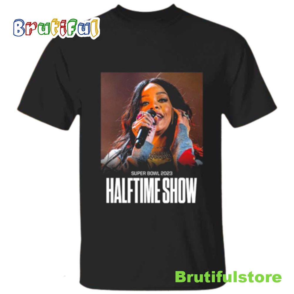 Rihanna Super Bowl Halftime Show 2023 Black T shirt