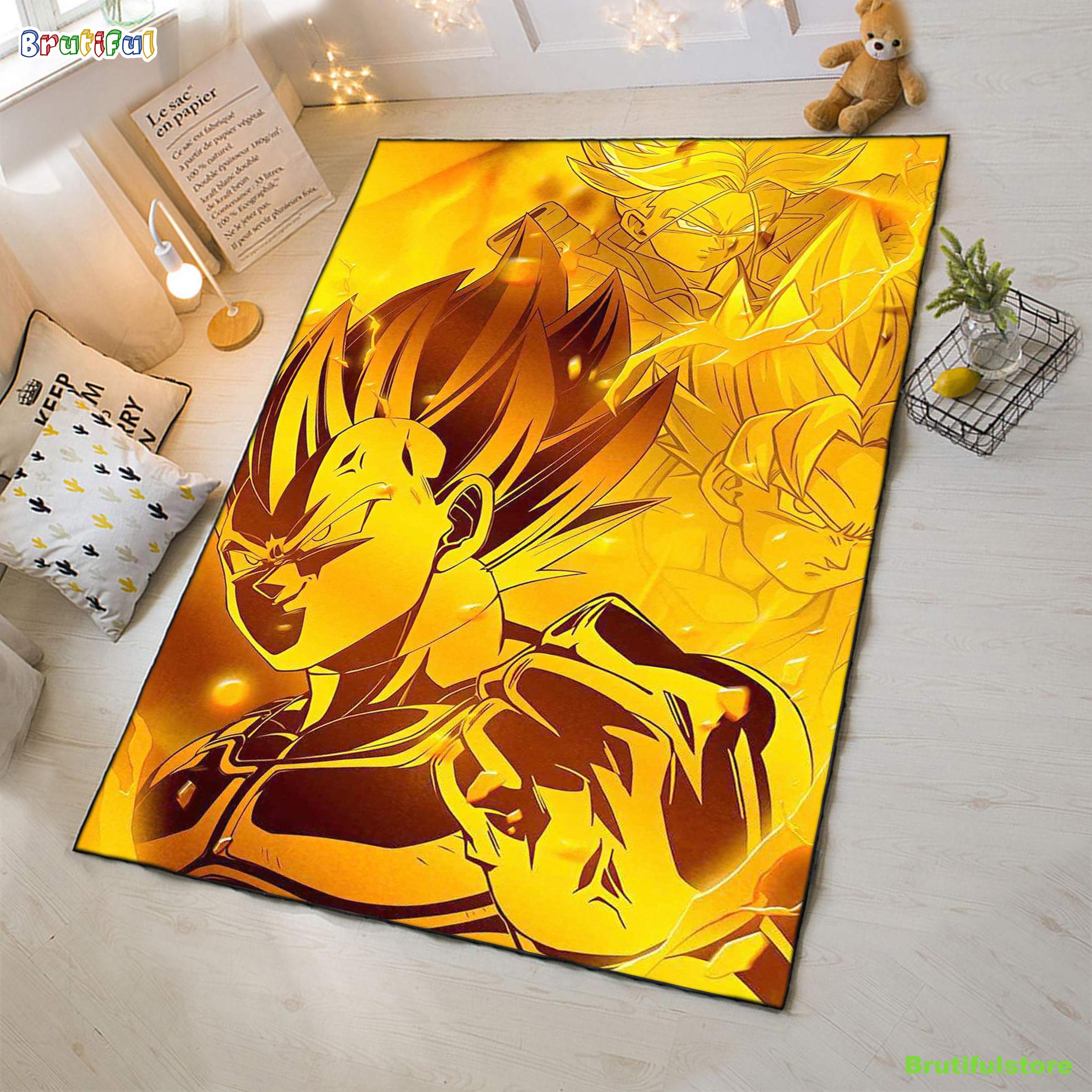 Saiyan Golden Gotenks Rug Carpet