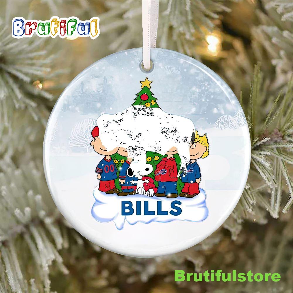 Snoopy And Woodstock Buffalo Bills Christmas NFL Christmas Ornaments Snoopy and woodstock buffalo bills christmas nfl christmas ornaments