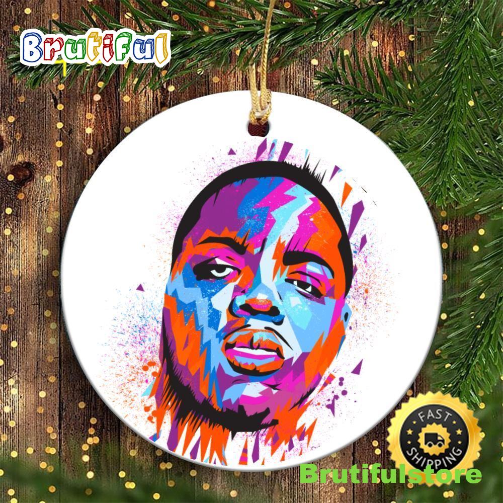 The Notorious B.I.G. Rapper 90s Hip Hop Christmas Ornament