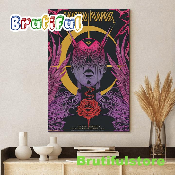 The Smashing Pumpkins Atlanta Tour 2022 Poster Canvas