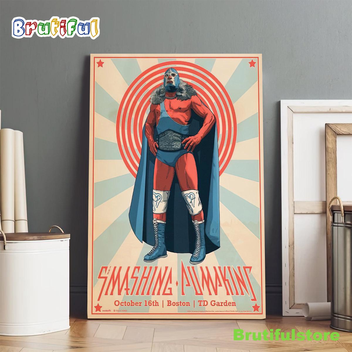The Smashingpumpkins Tour 2022 Boston 16th October Poster Canvas