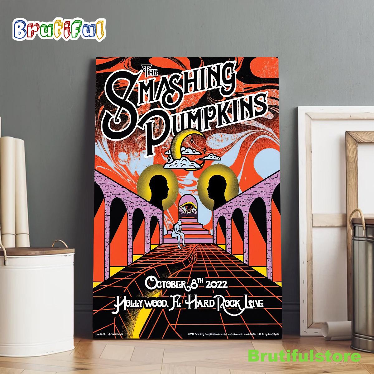The Smashingpumpkins Tour 2022 Hollywood Florida Poster Canvas