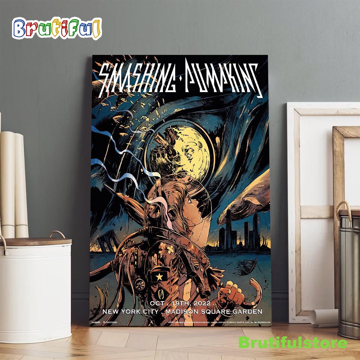 The Smashingpumpkins Tour 2022 New York City Madison Square Garden Poster Canvas